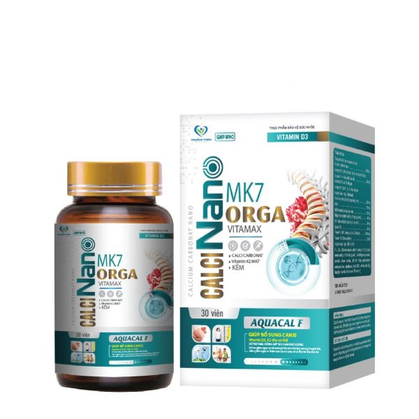CALCINANO MK7 ORGA VITAMAX (Lọ 30 viên)