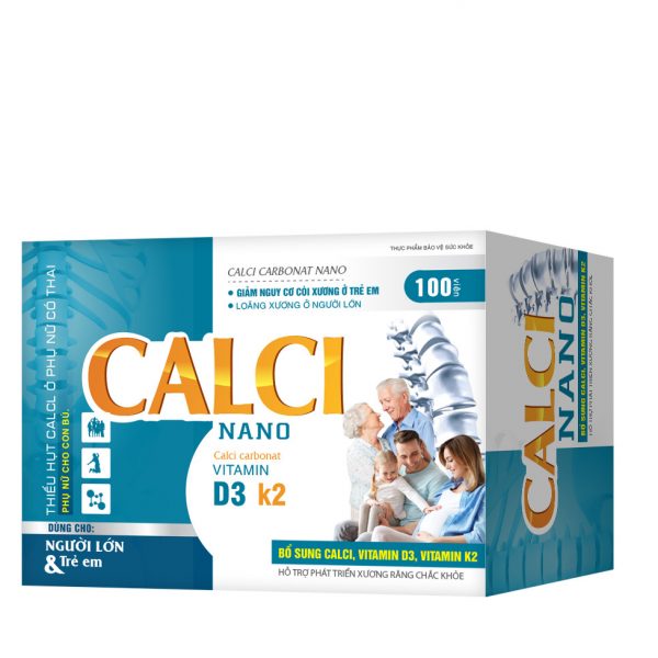 CALCI NANO (Hộp 10 vỉ x 10 viên)