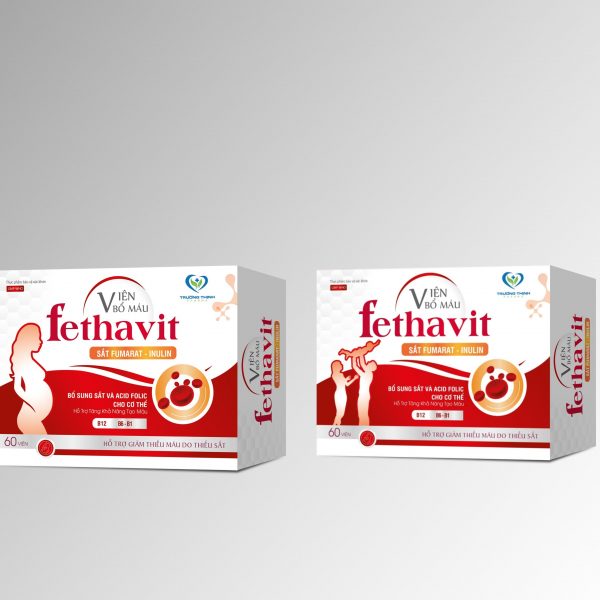 VIÊN BỔ MÁU FETHAVIT (Hộp 6 vỉ x 10 viên)