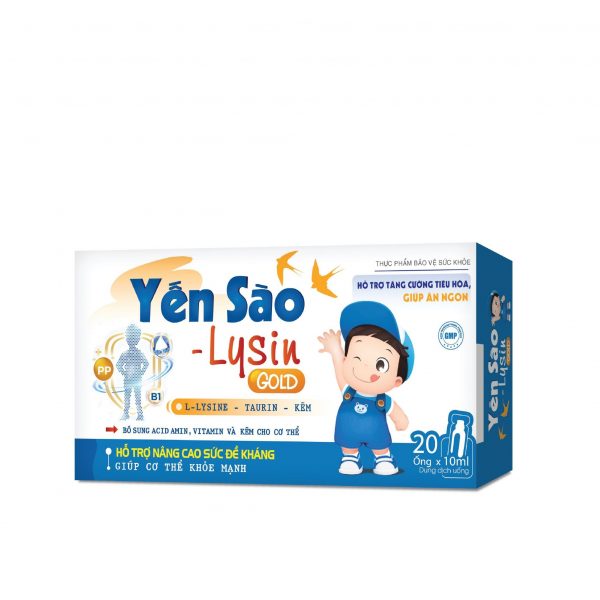 YẾN SÀO LYSIN GOLD (Hộp 20 ống)